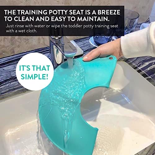 Prince Lionheart Tinkle to Go - Reusable Foldable Portable Potty Training Seat - Toilet Seat Perfect for Travel - Built-in Splash Guard, Perfect Potty Training Toilet Seat, Portable Potty for Toddlers