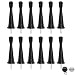 Spring Door Stopper with Rubber Bumper 3-1/8" Flexible Spring Heavy Duty Wall Door Stop Low Mounted Door Bumper for Home 12 Pack (Upgrade Black)