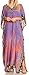 Sakkas Anahi Flowy Design V Neck Long Caftan Dress/Cover Up with Rhinestone