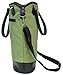 Vina 2 Bottle Wine Tote Bag - Thermal Insulated Champagne Purse Cooler Carrier with Strong Handle and Shoulder Strap, Great for Travel and Restaurants, Picnics, Green