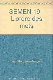 L' ordre des mots