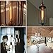 KINGSO Vintage Edison Bulbs 60W Tubular Nostalgic Filament Incandescent Antique Dimmable Light Bulb for Home Light Fixtures E27 Base T30 110V Length of 7.28 inches - 2 Pack