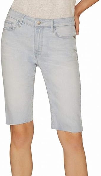 light wash bermuda shorts