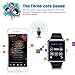 VALLEN Water Resistant Smart Watch Anti Lost and Handfree for Android 4.2 or above and Iphone 5s/6/6s/7/7s [2017 New Version] (Black)