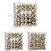 Sea Team 125-Pack Shatterproof Gold Christmas Ball Ornaments Set, Assorted Multi-Sized Hanging Baubles, Xmas Tree Decorations, Seasonal Décor for Holiday Wreath Garland, Hooks Included