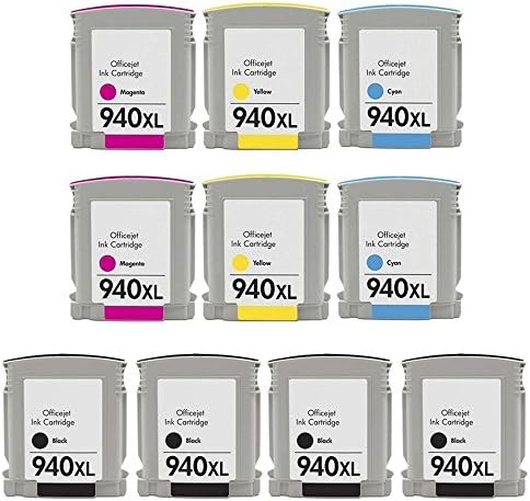 YATUNINK Remanufactured Ink Cartridge Replacement for HP 940XL Ink Cartridge High Yield Compatible for HP OfficeJet Pro 8000 OfficeJet 8500 OfficeJet 8500A Printer (4BK 2M 2C 2Y,10 Pack)