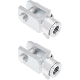 eMagTech 2Pcs 5/16UNF Quick Release Clevis with Spring Pin Air Cylinder Rod Clevis 42mm Length
