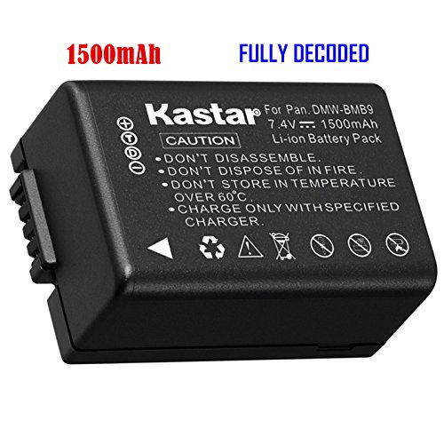 Kastar Battery (1-Pack) for Panasonic DMW-BMB9, DMW-BMB9E, DMW-BMB9PP & Panasonic Lumix DMC-FZ40, DMC-FZ45, DMC-FZ47, DMC-FZ48, DMC-FZ60, DMC-FZ62, DMC-FZ70, DMC-FZ72, DMC-FZ100, DMC-FZ150 Cameras