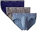 Calvin Klein Men's Underwear Cotton Stretch 3 Pack Briefs, Blue/Grey Assorted, Large