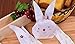 Yunko 50 PCS Cute Rabbit OPP Cookie Bakery Candy Biscuit Treat Gift DIY Plastic Bag Easter Candy Bag