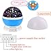 360 Degree Rotating Galaxy LED Night Lighting Lamp - Color Changing Light Up Your Bedroom With This Moon, Star,Sky Romantic LED Nightlight Projector, Best Christmas Gift for Kids Relaxing Sleeping Aid