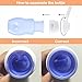COMFY TRAVEL Small Silicone Bottles Set of 4 x 1.25 oz., Quality BPA Free Silicone, Leak Proof, Squeezable, Easy Clean & Refill, TSA Approved, Perfect Tubes Set for Toiletry Kits, Carry-on Luggage