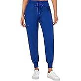 Naivlizer Scrub Pants for Women Jogger Pants Medical Uniform with 5 Pockets