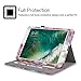 Fintie Case for iPad 6th / 5th Generation (2018 2017 Model, 9.7 Inch), iPad Air 2 / iPad Air 1 (9.7 Inch) - [Corner Protection] Multi-Angle Viewing Stand Cover with Pocket, Silk Flowers