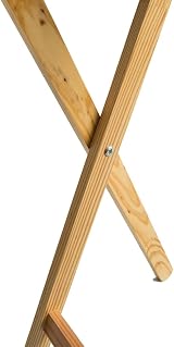 Home Vida Folding Wooden TV Dinner Laptop Snack Table Natural Pine Wood view 4