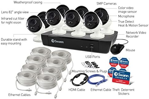 Swann CCTV System - 8 Channel 5MP NVR with 8 x 5MP Super HD Thermal Sensing Cameras & 2TB HDD, 8 Count (Pack of 1) - Image 5