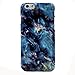 Wastou(TM) [Marble Stone Pattern Series] Soft TPU Creative Case for iPhone 6 6S 4.7 Inch (Dark Blue)