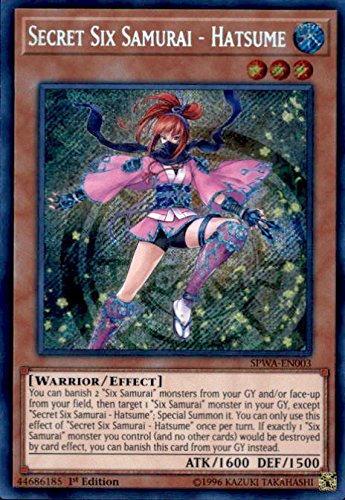 Secret Six Samurai - Hatsume - SPWA-EN003 - Secret Rare - 1st Edition - Spirit Warriors (1st Edition)