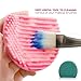 IBEET 2 PCS Cleaning Makeup Brush, Makeup Organizer,Egg Cleaner Holder Silicone Washing Brush Scrubber Board Cosmetic Clean Tools