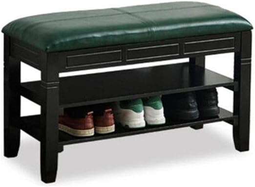 Amazon Com Ycsd Faux Leather Ottoman Storage Stool Shoe Rack