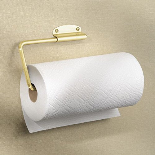 MDesign Versatile Wall Mount Paper Towel Holder & Dispenser, Mounts To