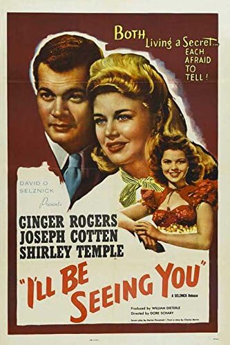 Amazon.com: I'll Be Seeing You POSTER Movie (11 x 17 Inches - 28cm x 44cm) ( 1944): Posters & Prints