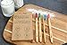 Bamboo Toothbrush - Pack of 8 Biodegradable Tooth Brush Set - Organic Eco-Friendly Moso Bamboo with Ergonomic Handles & Medium BPA Free Nylon Bristles (8 Pack)