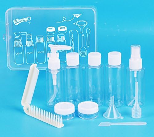 Travel Bottles Set, Winningo Travel Accessories Small bottles Containers Leak Proof Portable Travel Plastic bottles
