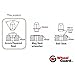 WheelGuard™ 1954, Bulge Acorn Lug Nut, 1/2-20, 3/4