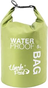 Uncle Paul 5L Boat Dry Bag Green Waterproof Floating for Kayaking Boating