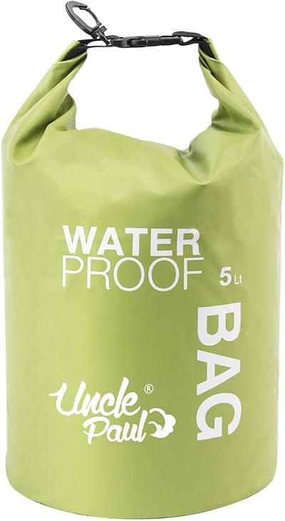 Uncle Paul 5L Boat Dry Bag Green Waterproof Floating for Kayaking Boating