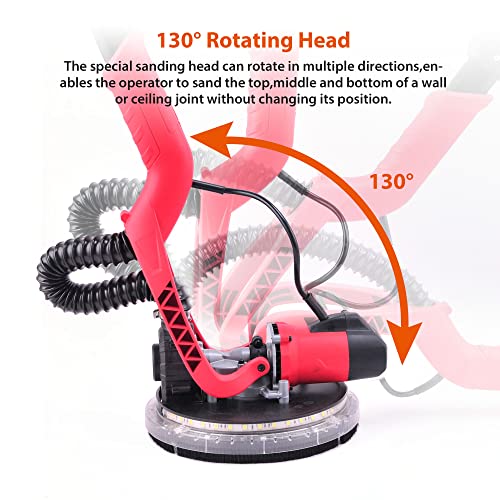 Electric Drywall Sander,750W Power Drywall Sander with Vacuum