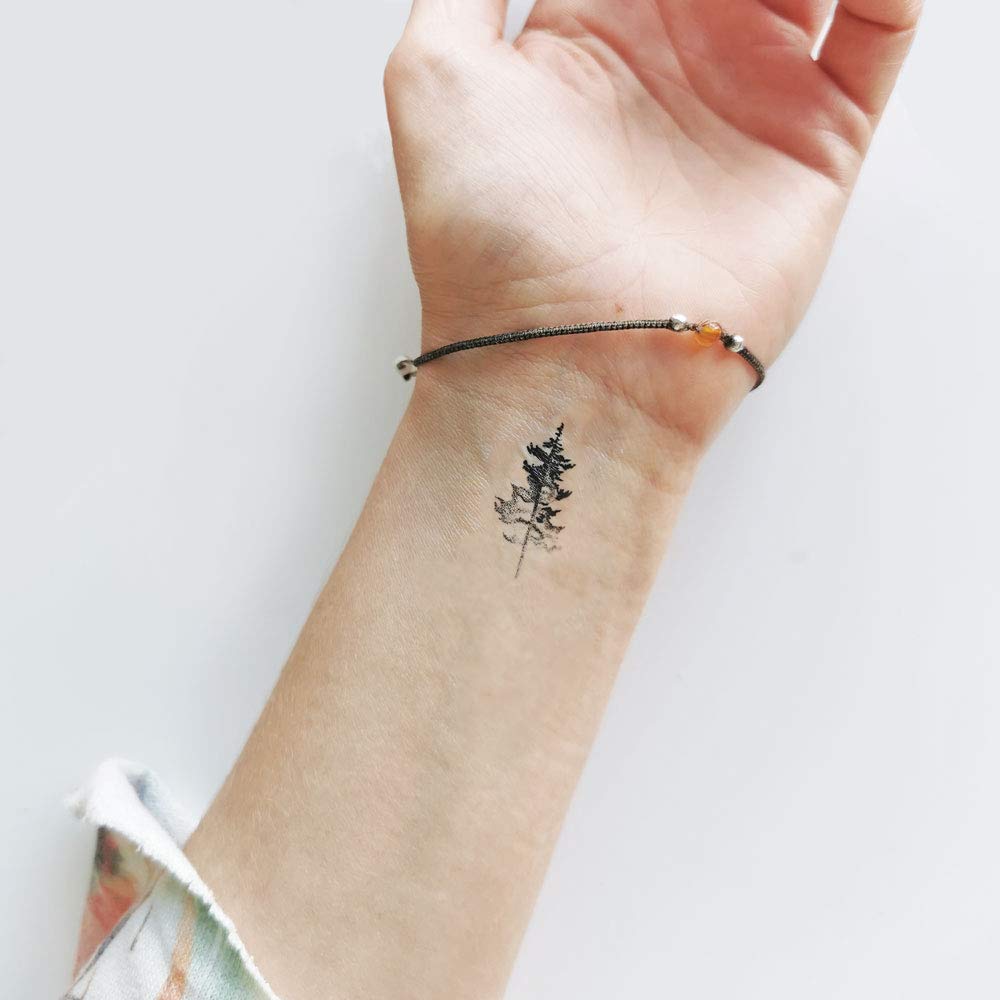 Back To Nature Dots Tree Set Tatouage Temporaire Lot De 2 Tatouages Amazon Fr Handmade