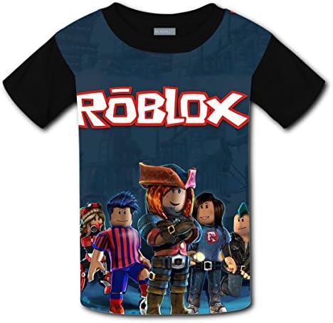 qutu Boys girls 3D Printed Rob-lox T-shirt