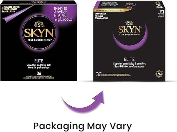 SKYN ELITE – 36 COUNT – ULTRA-THIN, LUBRICATED LATEX-FREE CONDOMS
