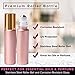 Rose Gold Ultimate Essential Oil Roller Bottles Set With Stainless Steel Balls, 10 Pack 10ml Leakproof Glass Bottle With 11 Rollerballs For Perfume & Aromatherapy Oils 1 Funnel + Opener & 192 Labels