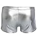 YiZYiF Men's Underwear Boxer Briefs Wetlook Shorts Underpants Silver Large