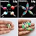 Krazywolf 45 Pieces Glow in Dark Ice Fishing Jig Kit