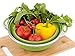 Best Large Collapsible Silicone Colander/Strainer with Stainless Steel Base by Chef Frog