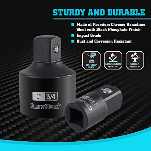 DURATECH 8 Piece Impact Socket Adapter and Reducer Set, 1/4\