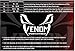 Venom Knee Sleeve Compression Brace - Elastic Support & Side Stabilizers, Runner's Knee, Jumper's Knee, Arthritis Pain, ACL, Basketball, Soccer, Crossfit, Lifting, Running, Sports, Men, Women (S)