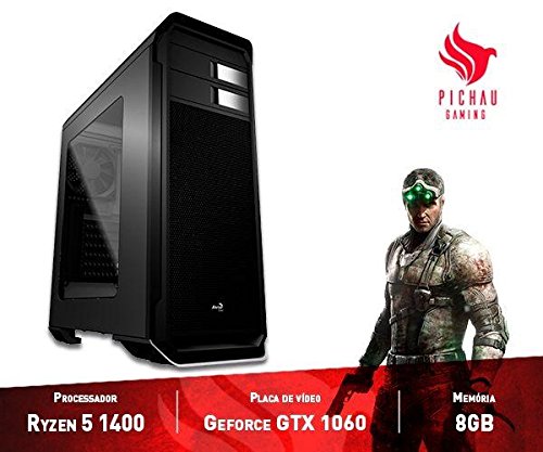 Computador Gamer Pichau Amd Ryzen 5 1400 8gb (geforce Gtx 1060 3gb) 1tb