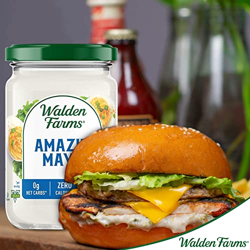 Walden Farms Amazin' Mayo Spread, 12 oz. Jar, Light and Tangy Fat Free Mayonnaise, No Sugar and