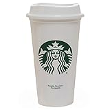 Starbucks White Reusable Plastic Travel