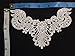 4.5" X 2.75" Beautiful Winged Applique Venice Lace Yoke, Angelic Piece, Lot of 3 Pieces, White
