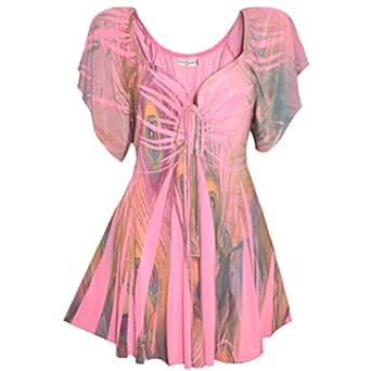 Slimming blouse styles for women plus size