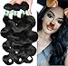 Msbeauty 6A Brazilian Hair Body Wave 1 Bundles of 30 inch 100g Unprocessed Virgin Human Hair Weave Natural Color Tangle-free