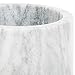 Marble Wine Chiller/Champagne Cooler, Natural White Marble, 6 x 4-Inch Elegant Wine Bottle Chiller - Marble Utensil Holder by Tezzorio