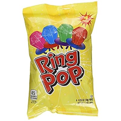 Ring Pop Bag 4-0.35 OZ (10g), Net Wt 1.4 OZ (40g)