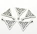 Housweety 10 Silver Tone Celtic Knot Triquetra Charm Pendants 28x24mm(1-1/8